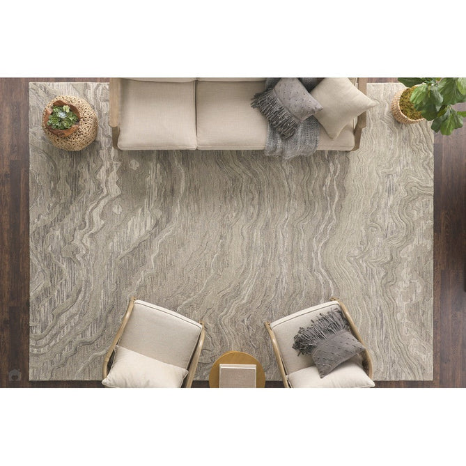 Graceful GRU01 Modern Abstract Hand-Woven Textured Hi-Low Carved Wool Grey Rug-Nourison-Rug Love - The Most Loved Rug Store