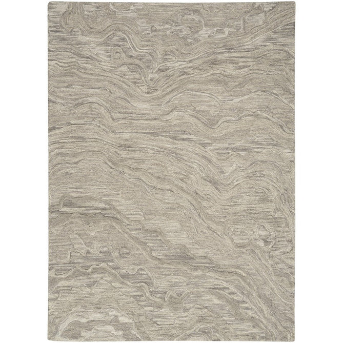 Graceful GRU01 Modern Abstract Hand-Woven Textured Hi-Low Carved Wool Grey Rug-Nourison-Rug Love - The Most Loved Rug Store