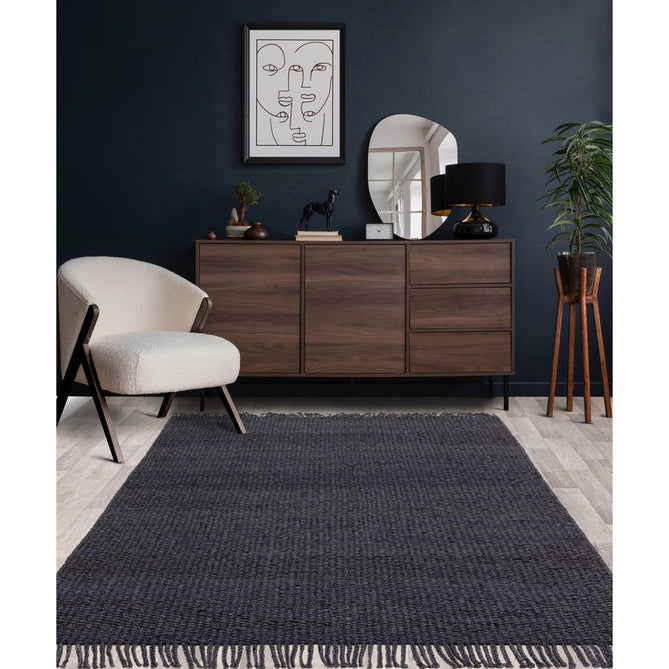 Grove Plain Hand-Woven Jute Flatweave Denim Rug-Asiatic Carpets-Rug Love - The Most Loved Rug Store