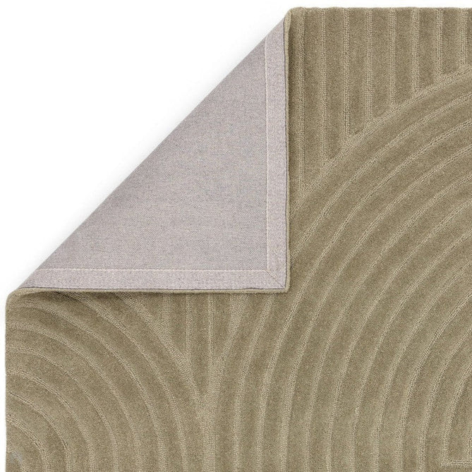 Hague Modern Plain Geometric Hand-Carved Hi-Low 3D Ridged Cut & Loop Pile Textured Wool Sage Rug-Asiatic Carpets-Rug Love - The Most Loved Rug Store