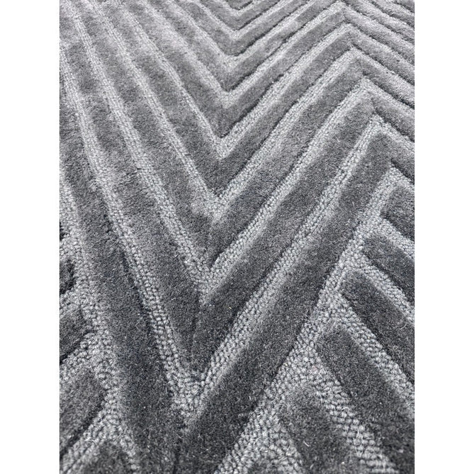 Hague Modern Plain Geometric Hand-Carved Hi-Low 3D Ridged Cut & Loop Pile Textured Wool Teal Rug-Asiatic Carpets-Rug Love - The Most Loved Rug Store