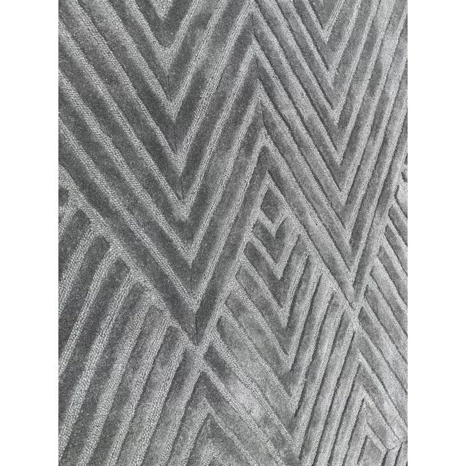 Hague Modern Plain Geometric Hand-Carved Hi-Low 3D Ridged Cut & Loop Pile Textured Wool Teal Rug-Asiatic Carpets-Rug Love - The Most Loved Rug Store