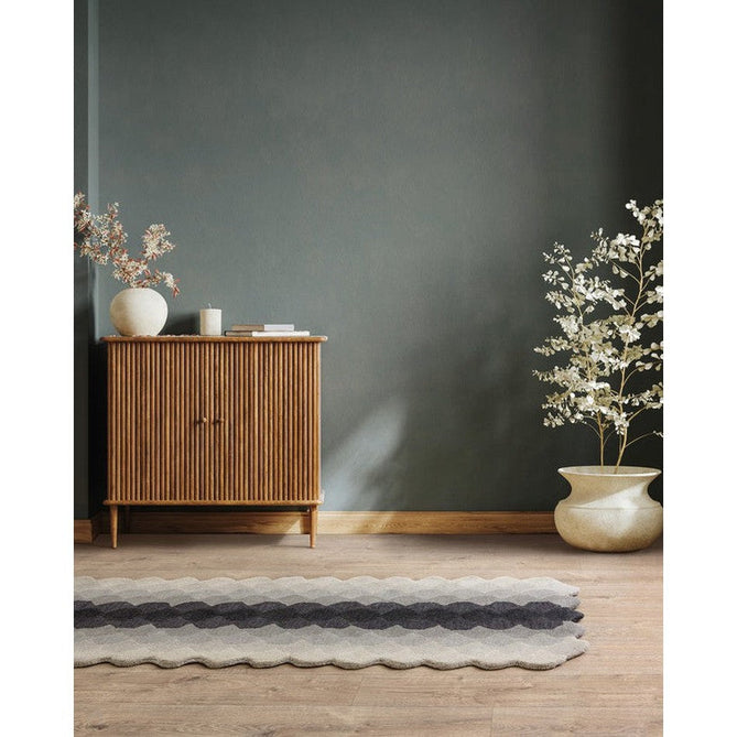 Hive Modern Geometric Hexagonal Ombre Gradient Hand-Woven Wool Charcoal Grey Rug-Asiatic Carpets-Rug Love - The Most Loved Rug Store