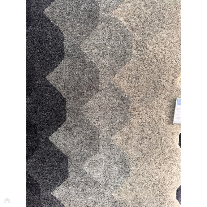 Hive Modern Geometric Hexagonal Ombre Gradient Hand-Woven Wool Charcoal Grey Rug-Asiatic Carpets-Rug Love - The Most Loved Rug Store