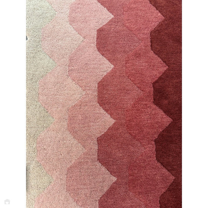 Hive Modern Geometric Hexagonal Ombre Gradient Hand-Woven Wool Pink Rug-Asiatic Carpets-Rug Love - The Most Loved Rug Store