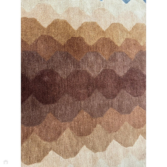 Hive Modern Geometric Hexagonal Ombre Gradient Hand-Woven Wool Rust Rug-Asiatic Carpets-Rug Love - The Most Loved Rug Store