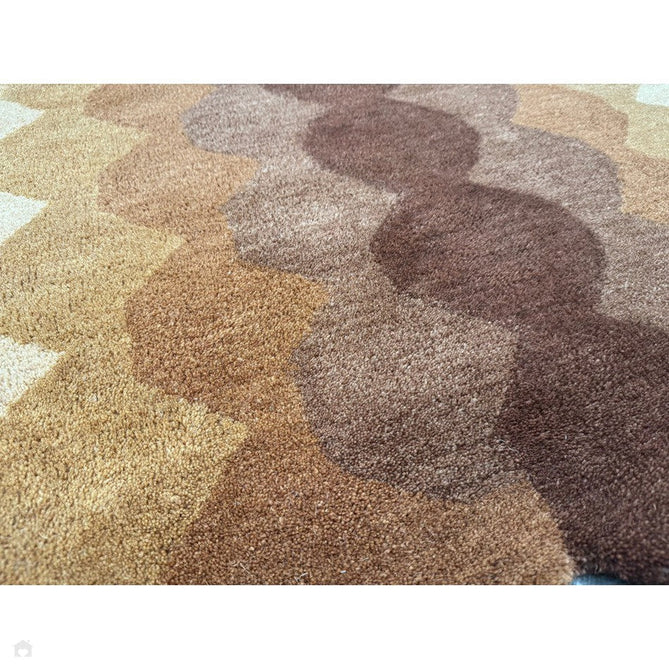 Hive Modern Geometric Hexagonal Ombre Gradient Hand-Woven Wool Rust Rug-Asiatic Carpets-Rug Love - The Most Loved Rug Store