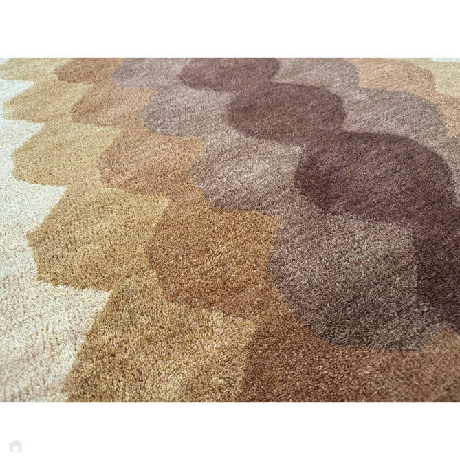 Hive Modern Geometric Hexagonal Ombre Gradient Hand-Woven Wool Rust Rug-Asiatic Carpets-Rug Love - The Most Loved Rug Store