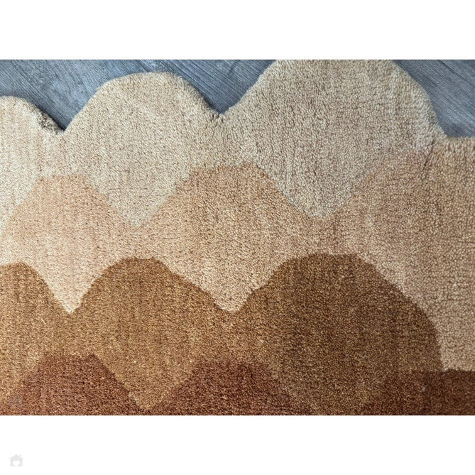 Hive Modern Geometric Hexagonal Ombre Gradient Hand-Woven Wool Rust Rug-Asiatic Carpets-Rug Love - The Most Loved Rug Store