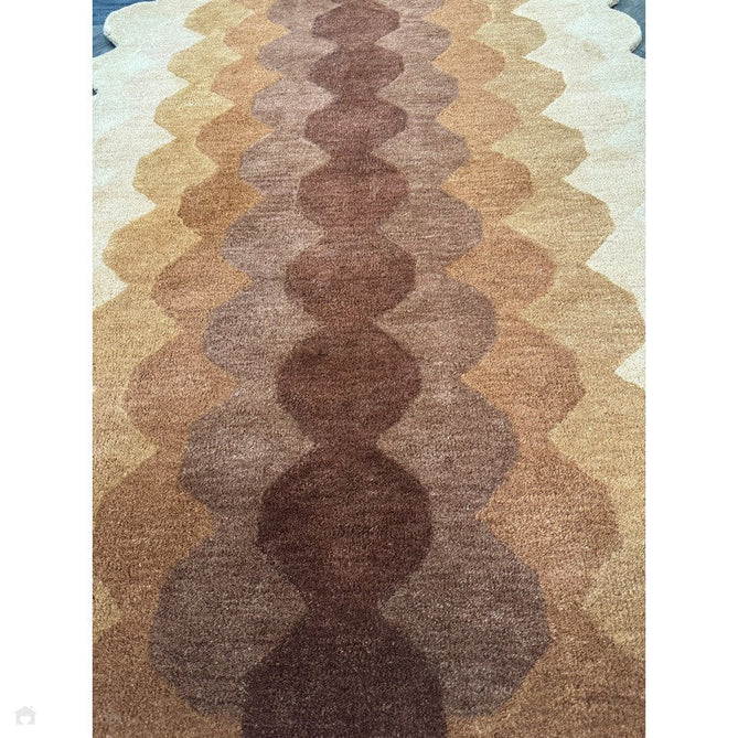 Hive Modern Geometric Hexagonal Ombre Gradient Hand-Woven Wool Rust Rug-Asiatic Carpets-Rug Love - The Most Loved Rug Store