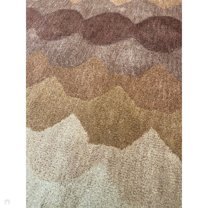 Hive Modern Geometric Hexagonal Ombre Gradient Hand-Woven Wool Rust Rug-Asiatic Carpets-Rug Love - The Most Loved Rug Store