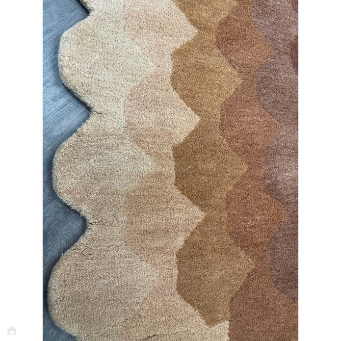 Hive Modern Geometric Hexagonal Ombre Gradient Hand-Woven Wool Rust Rug-Asiatic Carpets-Rug Love - The Most Loved Rug Store