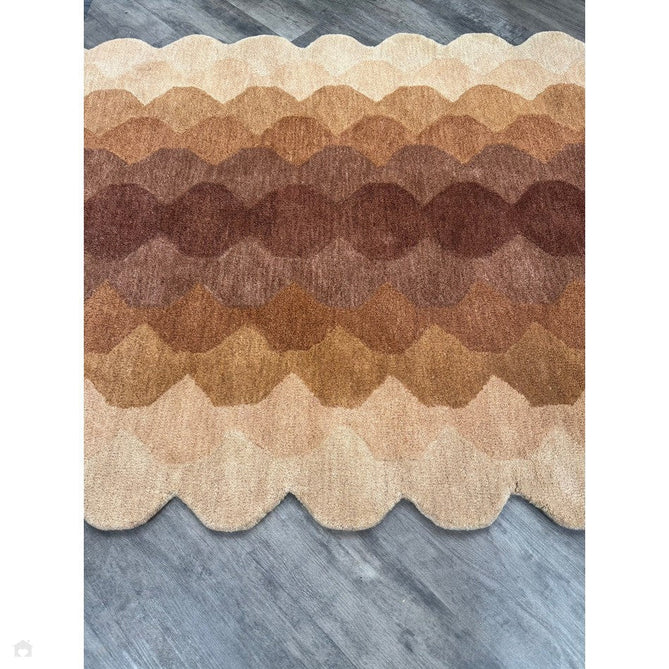 Hive Modern Geometric Hexagonal Ombre Gradient Hand-Woven Wool Rust Runner-Asiatic Carpets-Rug Love - The Most Loved Rug Store