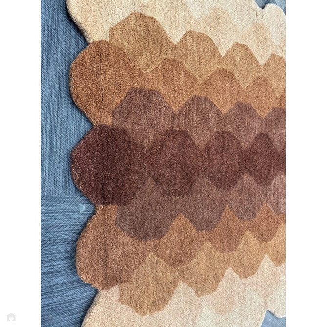 Hive Modern Geometric Hexagonal Ombre Gradient Hand-Woven Wool Rust Runner-Asiatic Carpets-Rug Love - The Most Loved Rug Store