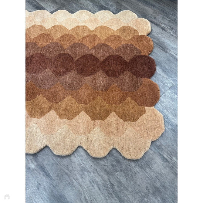 Hive Modern Geometric Hexagonal Ombre Gradient Hand-Woven Wool Rust Runner-Asiatic Carpets-Rug Love - The Most Loved Rug Store