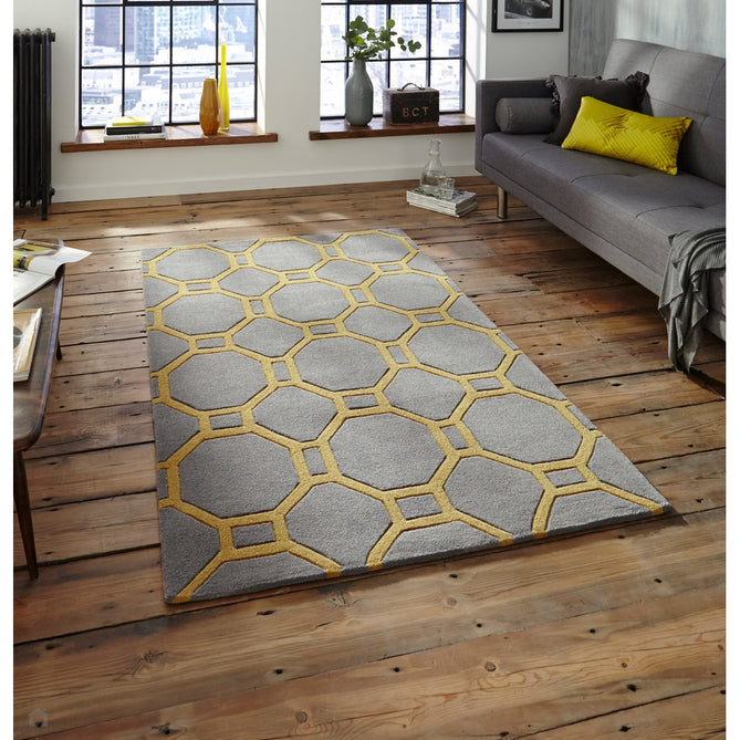 Hong Kong 4338 Grey/Yellow Rug-Think Rugs-Rug Love - The Most Loved Rug Store