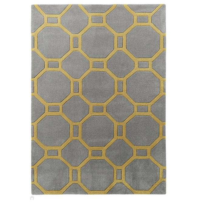 Hong Kong 4338 Grey/Yellow Rug-Think Rugs-Rug Love - The Most Loved Rug Store