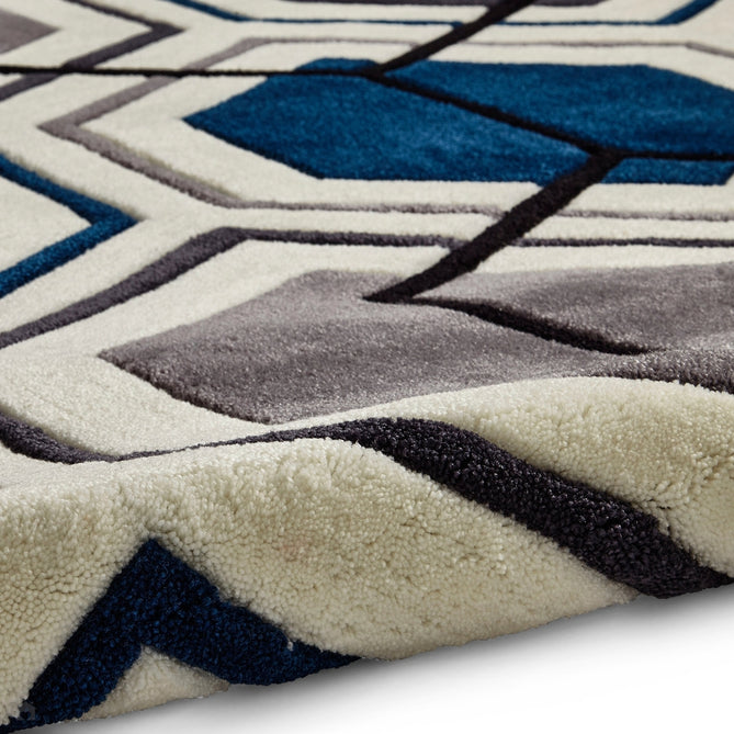 Hong Kong 7526 Grey/Navy Rug-Think Rugs-Rug Love - The Most Loved Rug Store