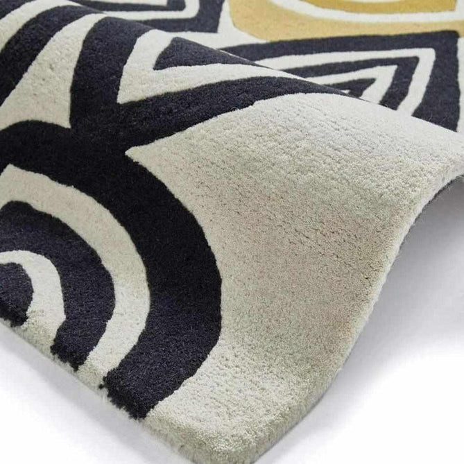 Inaluxe Modern Abstract Designer Wool Colour Fall IX05 Beige/Black/Multicolour Rug-Think Rugs-Rug Love - The Most Loved Rug Store