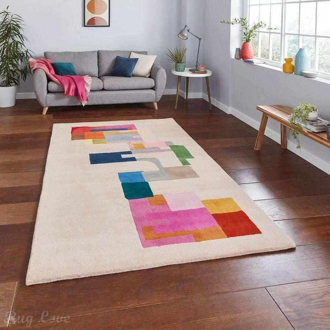 Inaluxe Modern Abstract Designer Wool Hey Ho Lets Go IX14 Multicolour Rug-Think Rugs-Rug Love - The Most Loved Rug Store