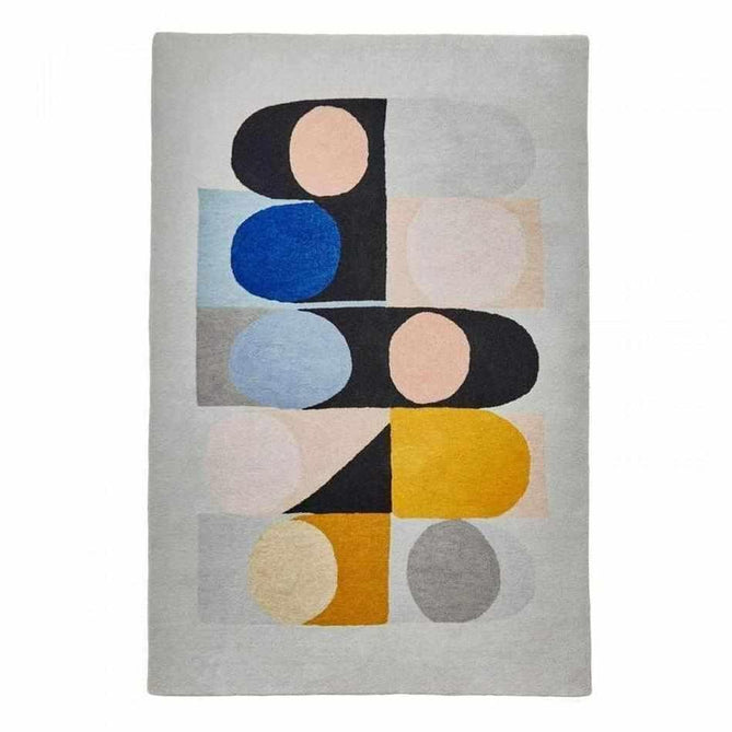 Inaluxe Modern Abstract Designer Wool Jazz Flute IX08 Grey/Black/Yellow/Pink/Multicolour Rug-Think Rugs-Rug Love - The Most Loved Rug Store