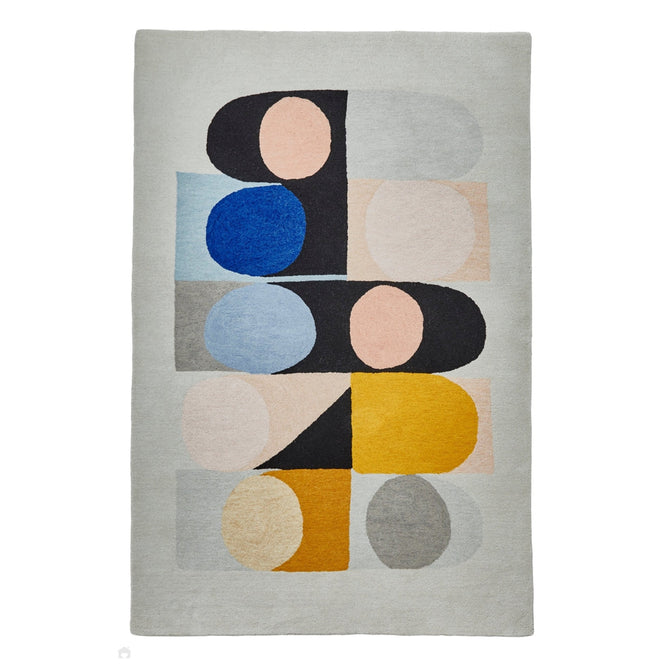 Inaluxe Modern Abstract Designer Wool Jazz Flute IX08 Grey/Black/Yellow/Pink/Multicolour Rug-Think Rugs-Rug Love - The Most Loved Rug Store