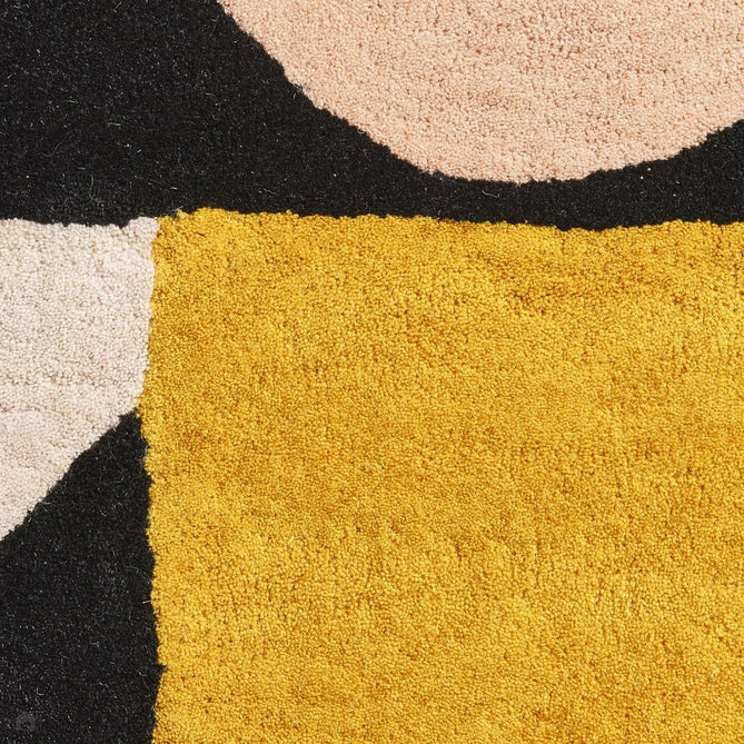 Inaluxe Modern Abstract Designer Wool Jazz Flute IX08 Grey/Black/Yellow/Pink/Multicolour Rug-Think Rugs-Rug Love - The Most Loved Rug Store