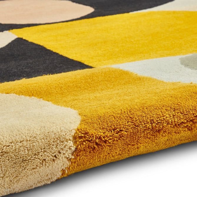 Inaluxe Modern Abstract Designer Wool Jazz Flute IX08 Grey/Black/Yellow/Pink/Multicolour Rug-Think Rugs-Rug Love - The Most Loved Rug Store