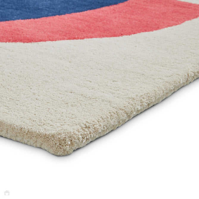 Inaluxe Modern Abstract Designer Wool Neon IX11 Beige/Cream/Blue/Black/Multicolour Rug-Think Rugs-Rug Love - The Most Loved Rug Store