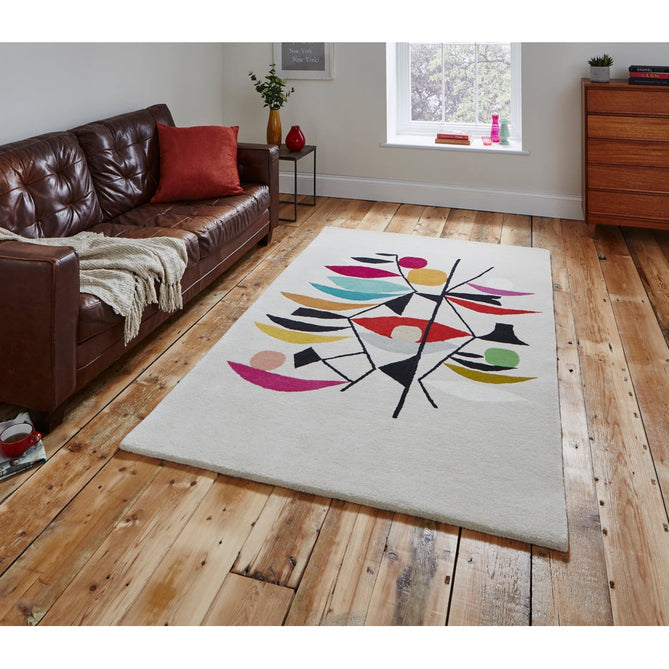 Inaluxe Modern Abstract Designer Wool Shipping News IX10 Beige/Cream/Beige/Black/Red/Blue/Multicolour Rug-Think Rugs-Rug Love - The Most Loved Rug Store