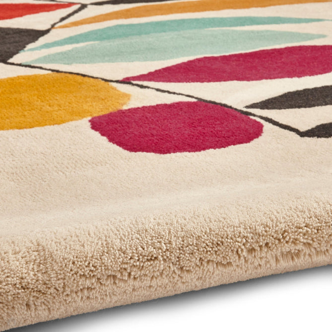 Inaluxe Modern Abstract Designer Wool Shipping News IX10 Beige/Cream/Beige/Black/Red/Blue/Multicolour Rug-Think Rugs-Rug Love - The Most Loved Rug Store