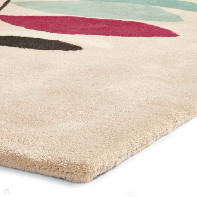 Inaluxe Modern Abstract Designer Wool Shipping News IX10 Beige/Cream/Beige/Black/Red/Blue/Multicolour Rug-Think Rugs-Rug Love - The Most Loved Rug Store