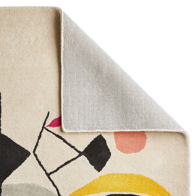 Inaluxe Modern Abstract Designer Wool Shipping News IX10 Beige/Cream/Beige/Black/Red/Blue/Multicolour Rug-Think Rugs-Rug Love - The Most Loved Rug Store