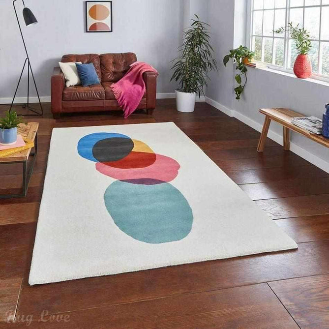 Inaluxe Modern Abstract Designer Wool Transmission IX12 Multicolour Rug-Think Rugs-Rug Love - The Most Loved Rug Store