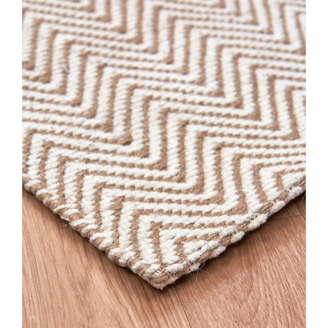 Ives Modern Geometric Chevron Zigzag Hand-Woven Jute&Cotton Durable Textured Soft-Touch Flatweave Natural Rug-Asiatic Carpets-Rug Love - The Most Loved Rug Store