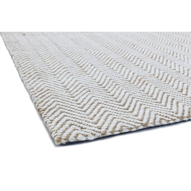 Ives Modern Geometric Chevron Zigzag Hand-Woven Jute&Cotton Durable Textured Soft-Touch Flatweave Natural Rug-Asiatic Carpets-Rug Love - The Most Loved Rug Store