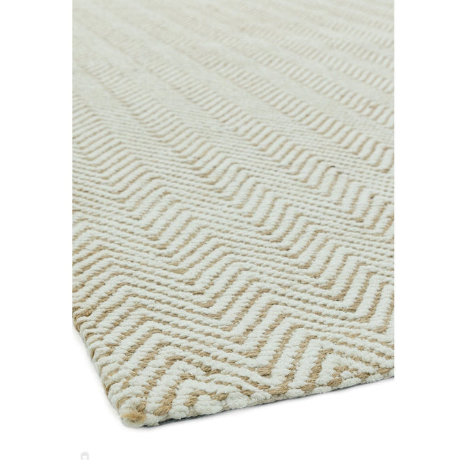 Ives Modern Geometric Chevron Zigzag Hand-Woven Jute&Cotton Durable Textured Soft-Touch Flatweave Natural Rug-Asiatic Carpets-Rug Love - The Most Loved Rug Store