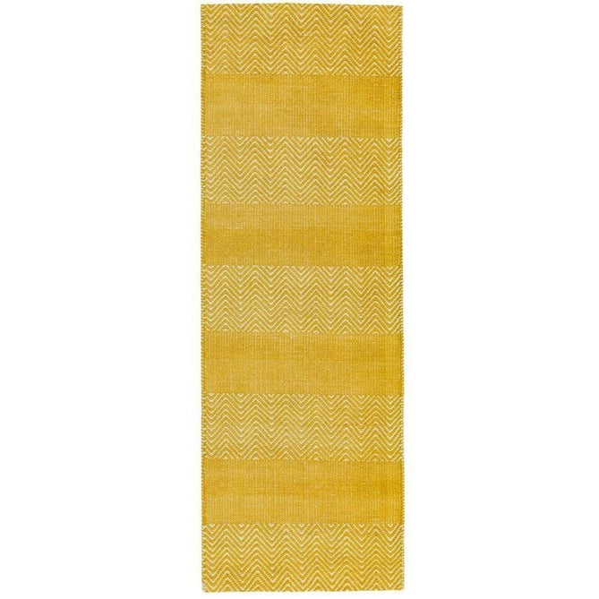 Ives Modern Geometric Chevron Zigzag Hand-Woven Jute&Cotton Durable Textured Soft-Touch Flatweave Yellow Rug-Asiatic Carpets-Rug Love - The Most Loved Rug Store