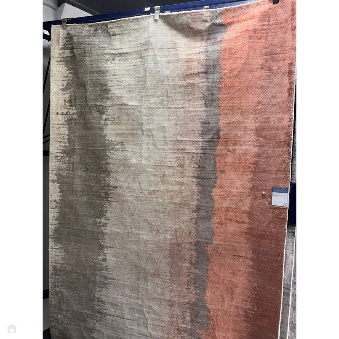 Juno Modern Abstract Tonal Ombre Hand-Woven Textured Shimmer Viscose Flatweave Ginger Orange/Rust/Beige/Charcoal Rug-Asiatic Carpets-Rug Love - The Most Loved Rug Store