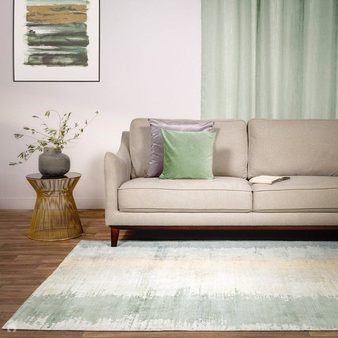 Juno Modern Abstract Tonal Ombre Hand-Woven Textured Shimmer Viscose Flatweave Verdant Sage Green/Beige/Grey/Mint/Taupe Rug-Asiatic Carpets-Rug Love - The Most Loved Rug Store