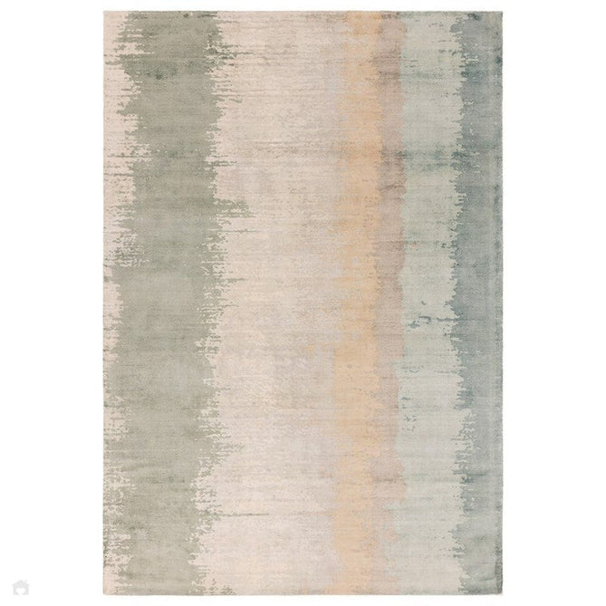 Juno Modern Abstract Tonal Ombre Hand-Woven Textured Shimmer Viscose Flatweave Verdant Sage Green/Beige/Grey/Mint/Taupe Rug-Asiatic Carpets-Rug Love - The Most Loved Rug Store