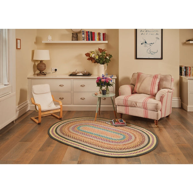 Jute Extra Colourful Oval Orange/Multicolour Rug-Origins-Rug Love - The Most Loved Rug Store