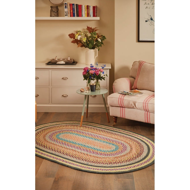 Jute Extra Colourful Oval Orange/Multicolour Rug-Origins-Rug Love - The Most Loved Rug Store