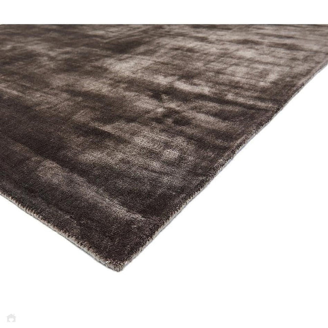 Katherine Carnaby Chrome Modern Designer Plain High-Density Heavyweight Hand-Woven Silky Smooth Shimmer Viscose Charcoal Grey Rug-Asiatic Carpets-Rug Love - The Most Loved Rug Store