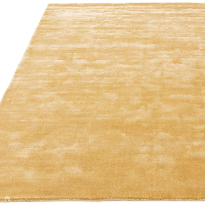 Katherine Carnaby Chrome Modern Designer Plain High-Density Heavyweight Hand-Woven Silky Smooth Shimmer Viscose Gold Rug-Asiatic Carpets-Rug Love - The Most Loved Rug Store