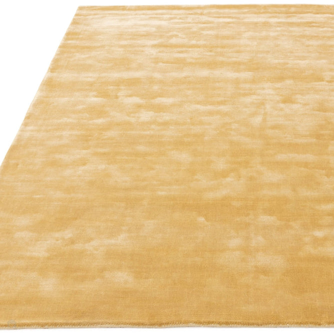 Katherine Carnaby Chrome Modern Designer Plain High-Density Heavyweight Hand-Woven Silky Smooth Shimmer Viscose Gold Rug-Asiatic Carpets-Rug Love - The Most Loved Rug Store