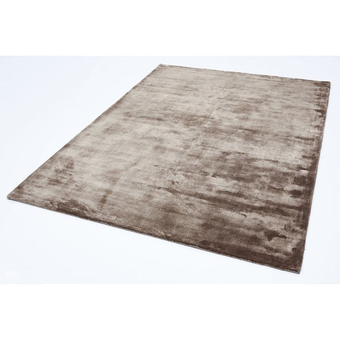 Katherine Carnaby Chrome Modern Designer Plain High-Density Heavyweight Hand-Woven Silky Smooth Shimmer Viscose Mushroom Brown Rug-Asiatic Carpets-Rug Love - The Most Loved Rug Store