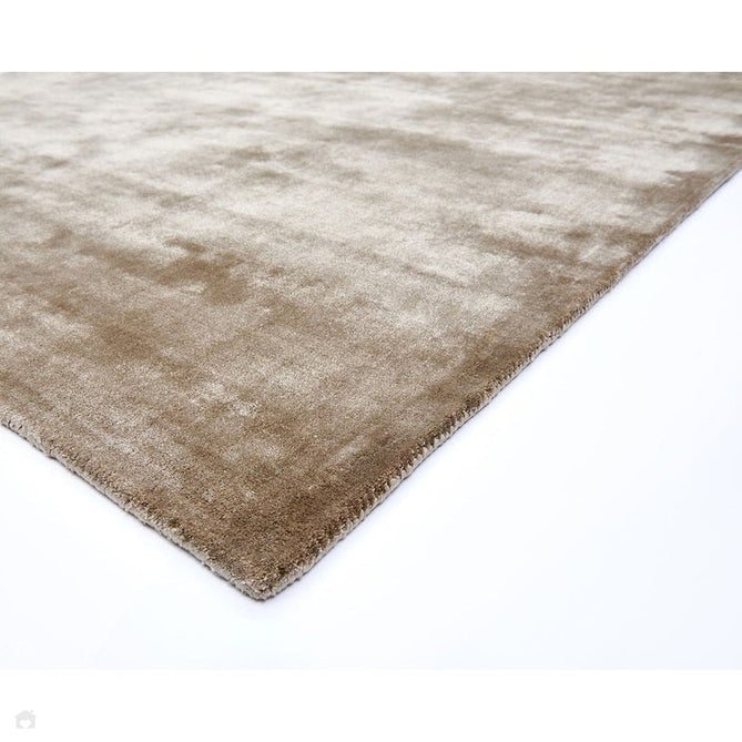 Katherine Carnaby Chrome Modern Designer Plain High-Density Heavyweight Hand-Woven Silky Smooth Shimmer Viscose Putty Brown Rug-Asiatic Carpets-Rug Love - The Most Loved Rug Store