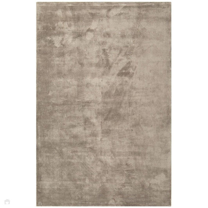 Katherine Carnaby Chrome Modern Designer Plain High-Density Heavyweight Hand-Woven Silky Smooth Shimmer Viscose Putty Brown Rug-Asiatic Carpets-Rug Love - The Most Loved Rug Store