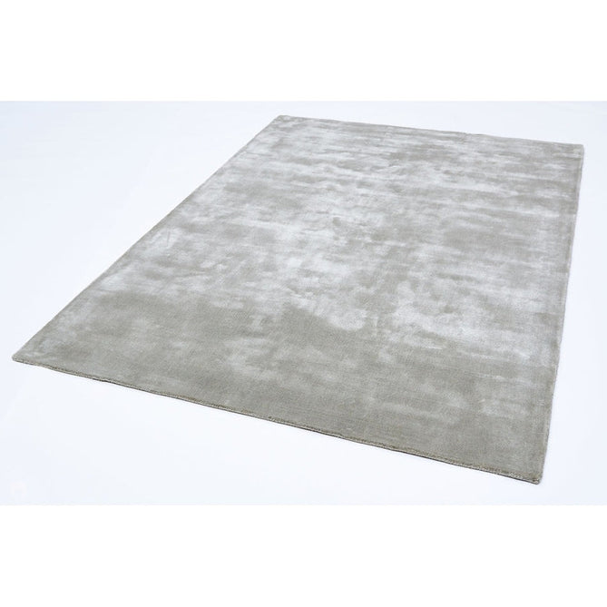 Katherine Carnaby Chrome Modern Designer Plain High-Density Heavyweight Hand-Woven Silky Smooth Shimmer Viscose Silver Grey Rug-Asiatic Carpets-Rug Love - The Most Loved Rug Store